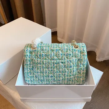 

Moment 2020 Hot Style Winter Classic Chain Shoulder Bag Maoni Material Spuare Women's Bag