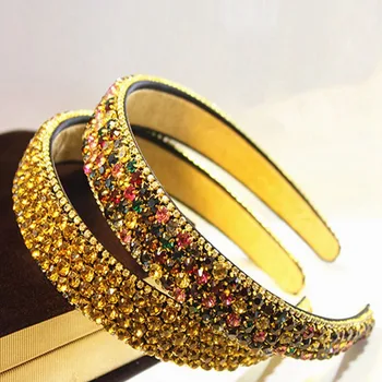 

Shiny Luxury Rhinestone Hair Band Diamond Hair Hoop Hair Accessories for Women Crystal Headbands Headwear