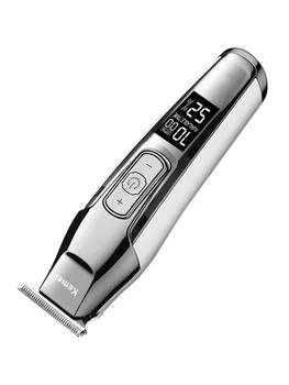 

Kemei Barber Professional Hair Clipper LCD Display 0mm T-Blade Baldheaded Beard Cordless Hair Trimmer for Men Haircut Machine