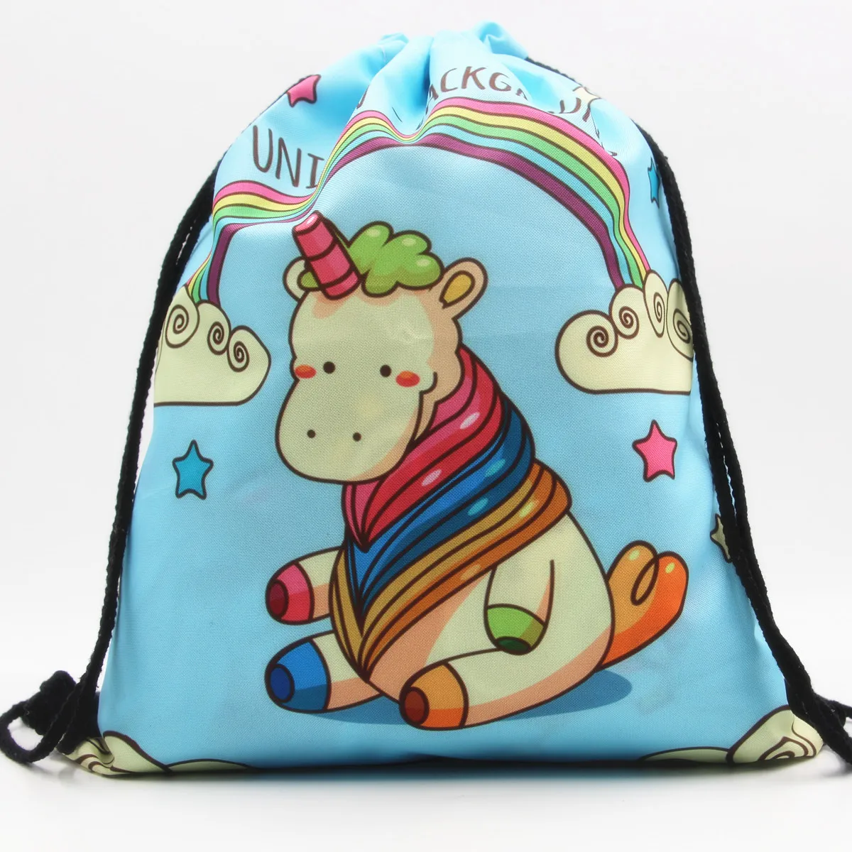 

Eaby Scrunch Top Satchel Bag Unicorn Unicorn Shopping Storage Drawstring Backpack