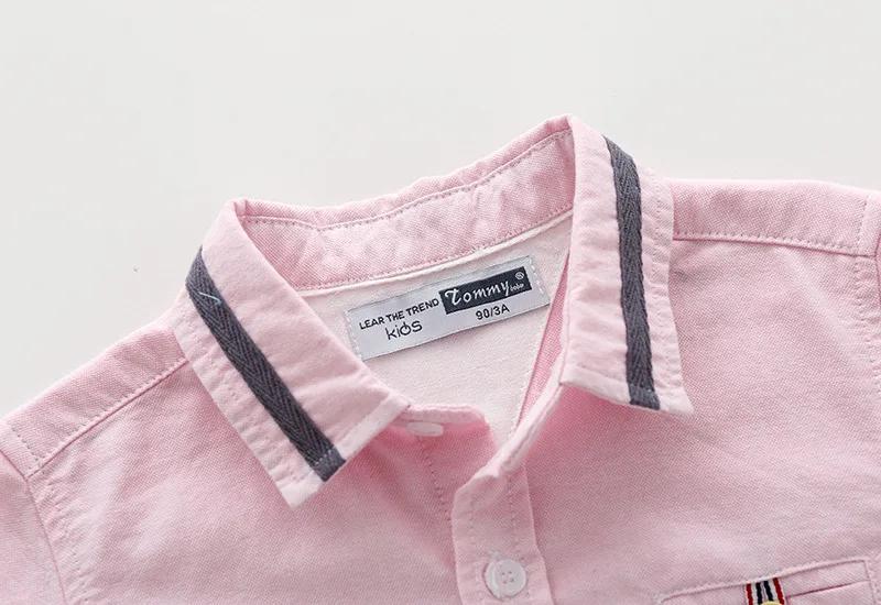 Autumn New Products Boys' Long-sleeved Shirt Small CHILDREN'S Korean-style Candy-Colored Tops Children Pure Cotton Male Bab