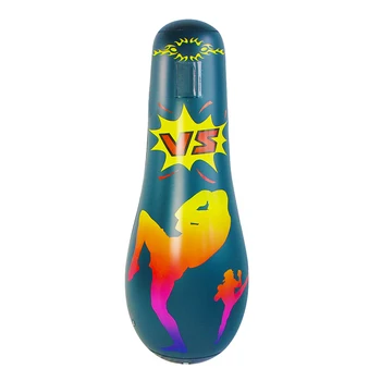 

Stress Relief Boxing Bag Taekwondo Toys Free Standing Adults Kids Exercise Inflatable Sandbag Kick Training Tumbler Target