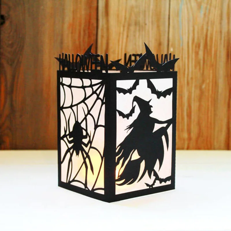 Happy Halloween Metal Cutting Dies Witch Spider Craft Die Cut Practice ...