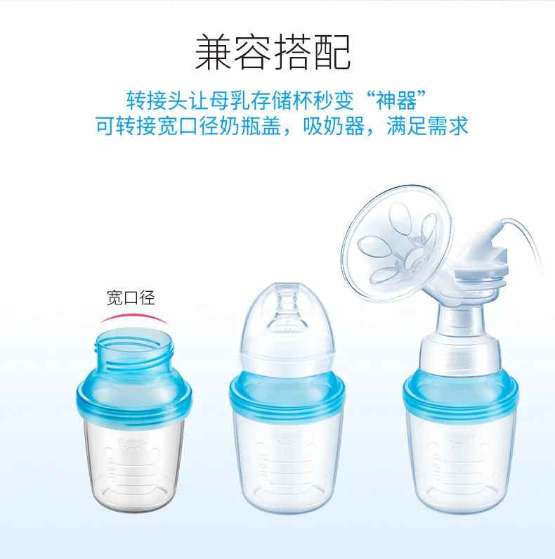 Piggy Carter Breast Milk Storage Cup Connector Connection Breast Pump Adaptor Hx078