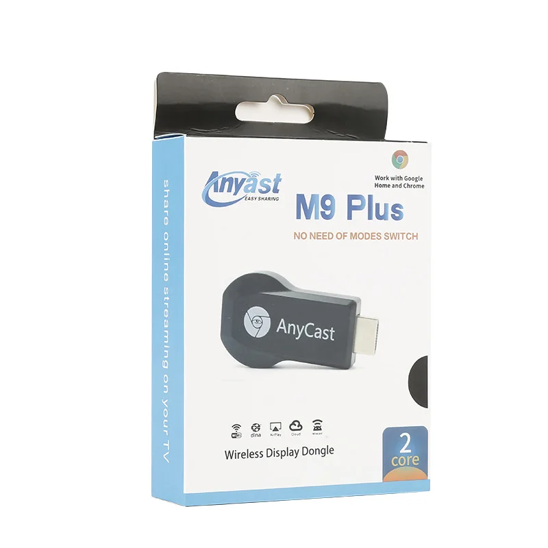 Anycast M9 Plus tv Stick беспроводной WiFi Дисплей приемник ключа для Google HDMI 128MB 1080P Адаптер для IOS зеркальное отображение Airplay