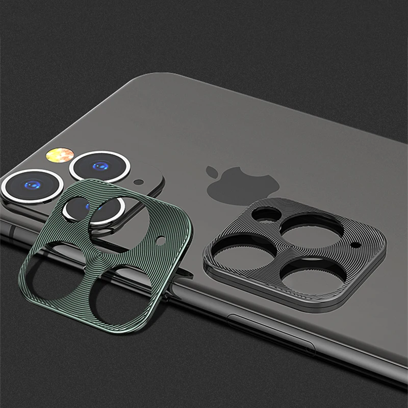 100 шт металлическая защита объектива камеры защитный чехол для iphone 11 Pro X Xs Max XR 8 7 6s Plus Защитная крышка объектива для iphone 11