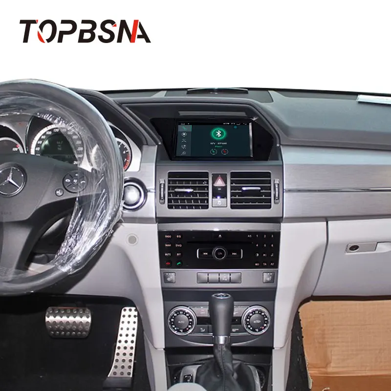 TOPBSNA 1Din Android 10 автомобильный dvd плеер для BENZ GLK/GLK X204/GLK 300/GLK 350 WIFI Автомобильный GPS