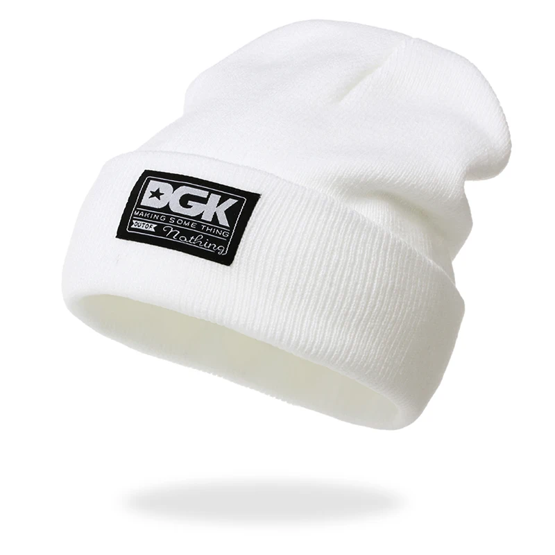 New Warm Knitted Beanie Boy Girl Autumn Winter Lady Casual Embroidered Cap Hat For Women Men_voghion.com