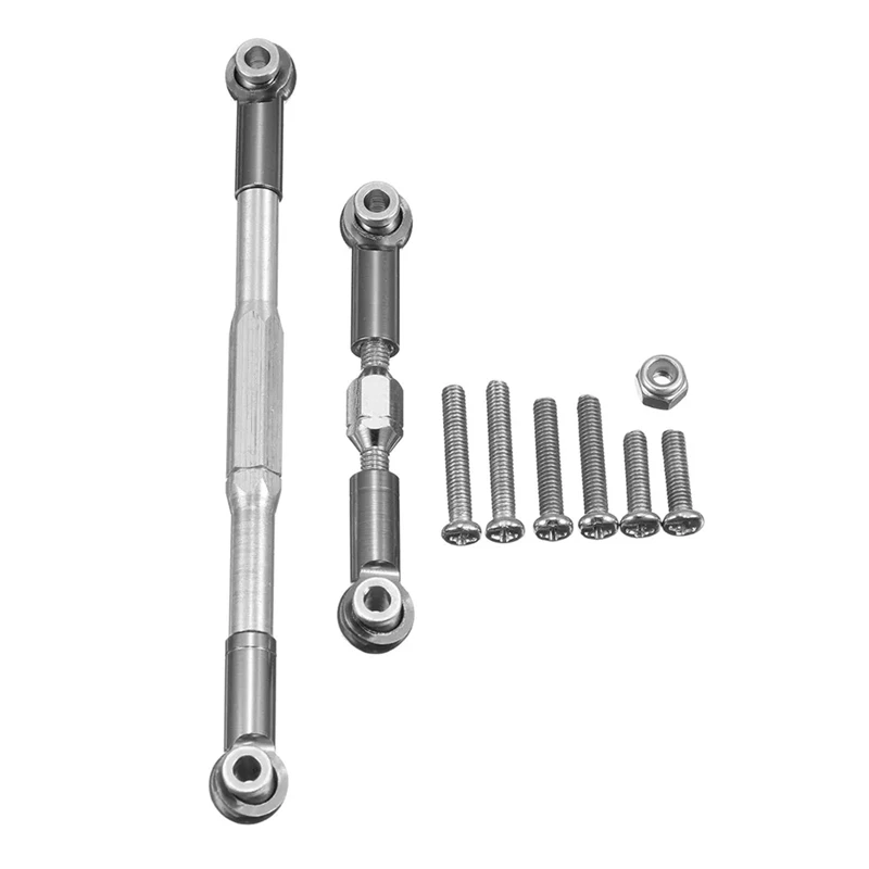

RC Steering Rod CNC Machining Aluminium Alloy Steering Linkage Rod Set for 1608T RC Truck RC Steering Linkage Set
