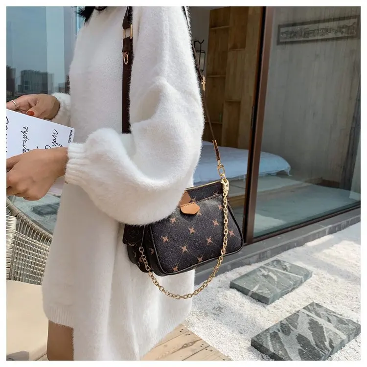 JIHAO/фирменный дизайн, простые женские сумки высокого качества на плечо из искусственной кожи, модная Жесткая Сумка, женская сумка с цепочками, сумки через плечо