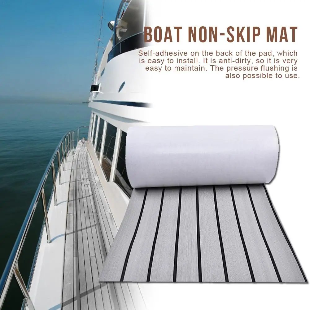 BAABJI EVA-Schaum-Imitation, Teak-Imitat, dekorative Boot, Boot, Boot,  Antirutschmatte, Yacht, Deck, Boot, Bodenbelag, selbstklebend, Boot