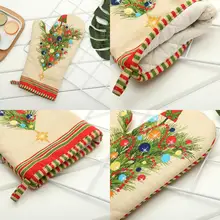 Домашний Кухня термостойкие Рождество перо, как показано на рисунке горшок держатель перчатки для духовки