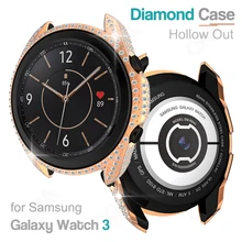 

Diamond Case for Samsung Galaxy Watch 3 41MM 45MM Luxury Hollow Out Protective Cover Smartwatch Bumper Shell for Galaxy Watch3