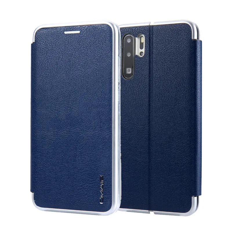 Meachy Funda для huawei P30 P20 Pro P20 Lite Чехол кожаный флип чехол для телефона карман для карты Чехол подставка Металлический Бампер Защитный чехол s