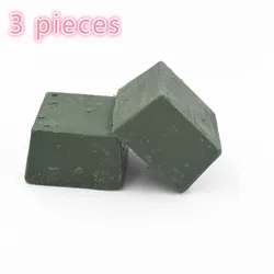 3 peças verde afiar creme de couro artesanal afiar faca lâmina cera moagem strop couro artesanato ferramentas