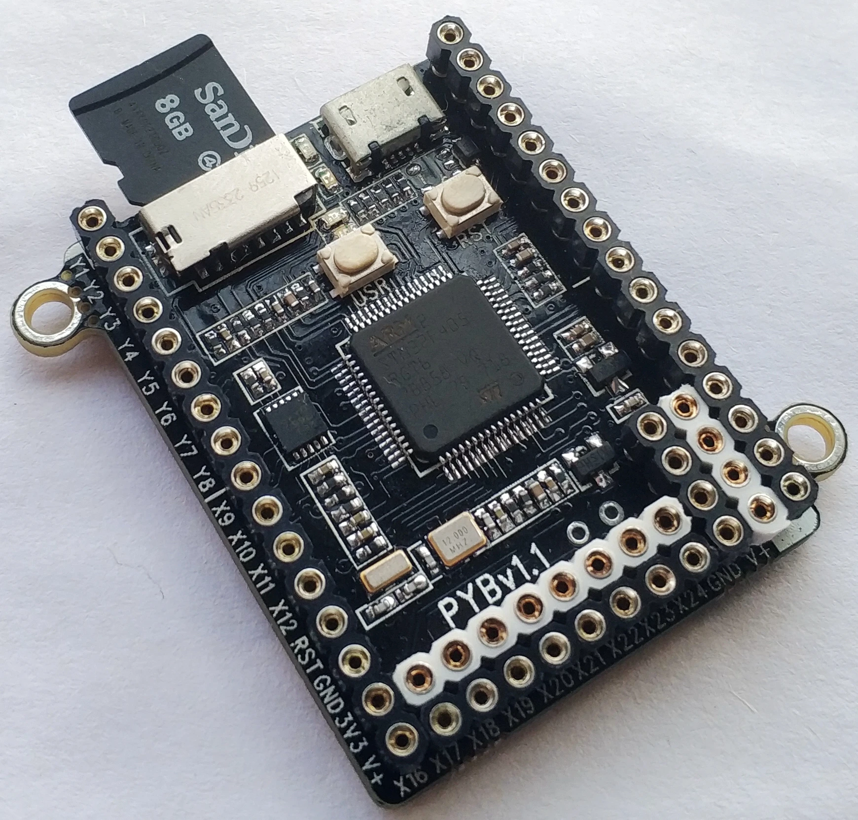 PYBoardv1.1.0 STM32F405 Pyhton3 микро питон плата с проводом