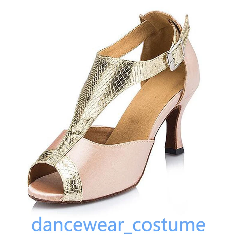

Women Professional Party Ballroom Latin Tango Jazz Rumba Modern Salsa Dance Shoes Ladies Soft Bottom High Heels Sandals Shoes