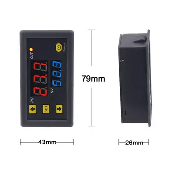 

W3230 High-Precision Temperature Controller Digital Display Thermostat Module Temperature Control Switch Miniature Temperature