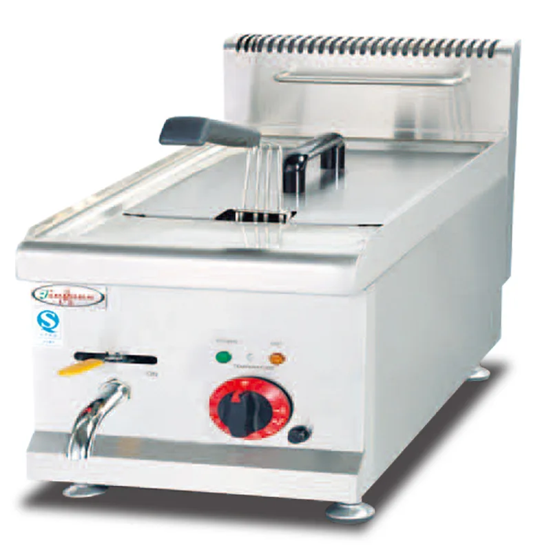 

DF-635 Desktop Electric Single Cylinder Fryer Commercial Fritters Electric Fryer Fried Chicken Ribs Frying Pan Stall Equipment