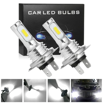 

Isincer 2pcs H7 LED Headlight Bulbs Conversion Kit High Low Beam Fog Driving Running Light 35W 4000LM 6000K White Auto Headlamps