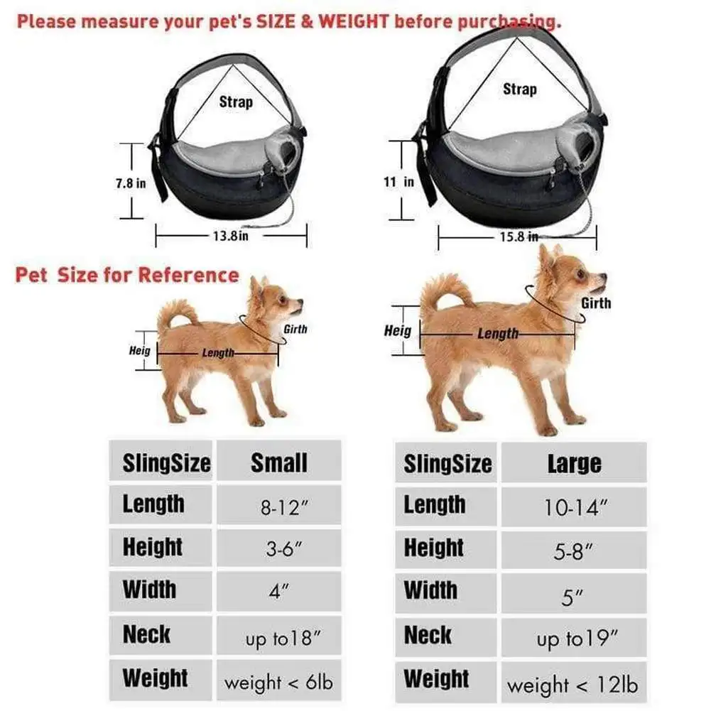 Pet Dog Carrier Outdoor Travel Dogs Cats Single Shoulder Bag Mesh Breathable Comfort Sling Handbag Tote Pouch for Puppy Cat