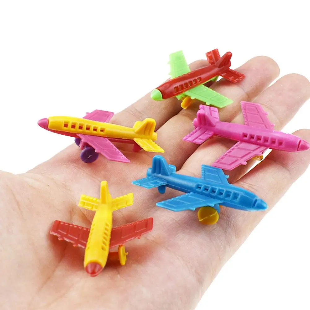 

10/50pcs Mini Plane Model Toy 1 Set Mini Assembled Plastic Aircraft Model Children Cognitive Educational Toy Kids bIRTHDAY Gift