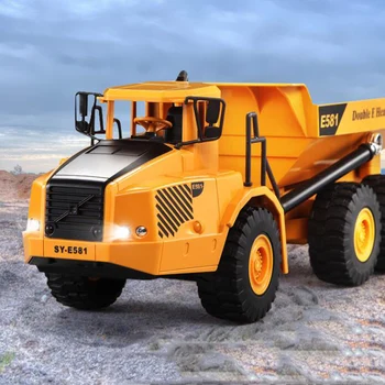 

Remote control toy car articulated dump truck electric wireless remote control large charging engineering vehicle model toy