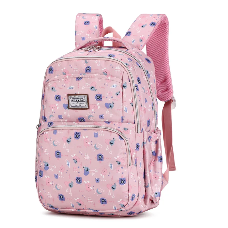 Милые рюкзаки для девочек, детский Ранец, детские школьные сумки для девочек, ортопедический водонепроницаемый рюкзак, детская школьная сумка, Mochila Escolar - Цвет: dark pink