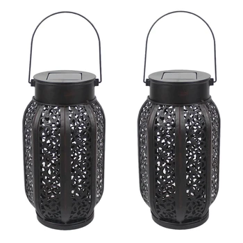 

2 Pack Hanging Solar Flame Lights Outdoor Waterproof Solar Lantern Retro Lantern For Outdoor Decorative Lights Decoration Equipm
