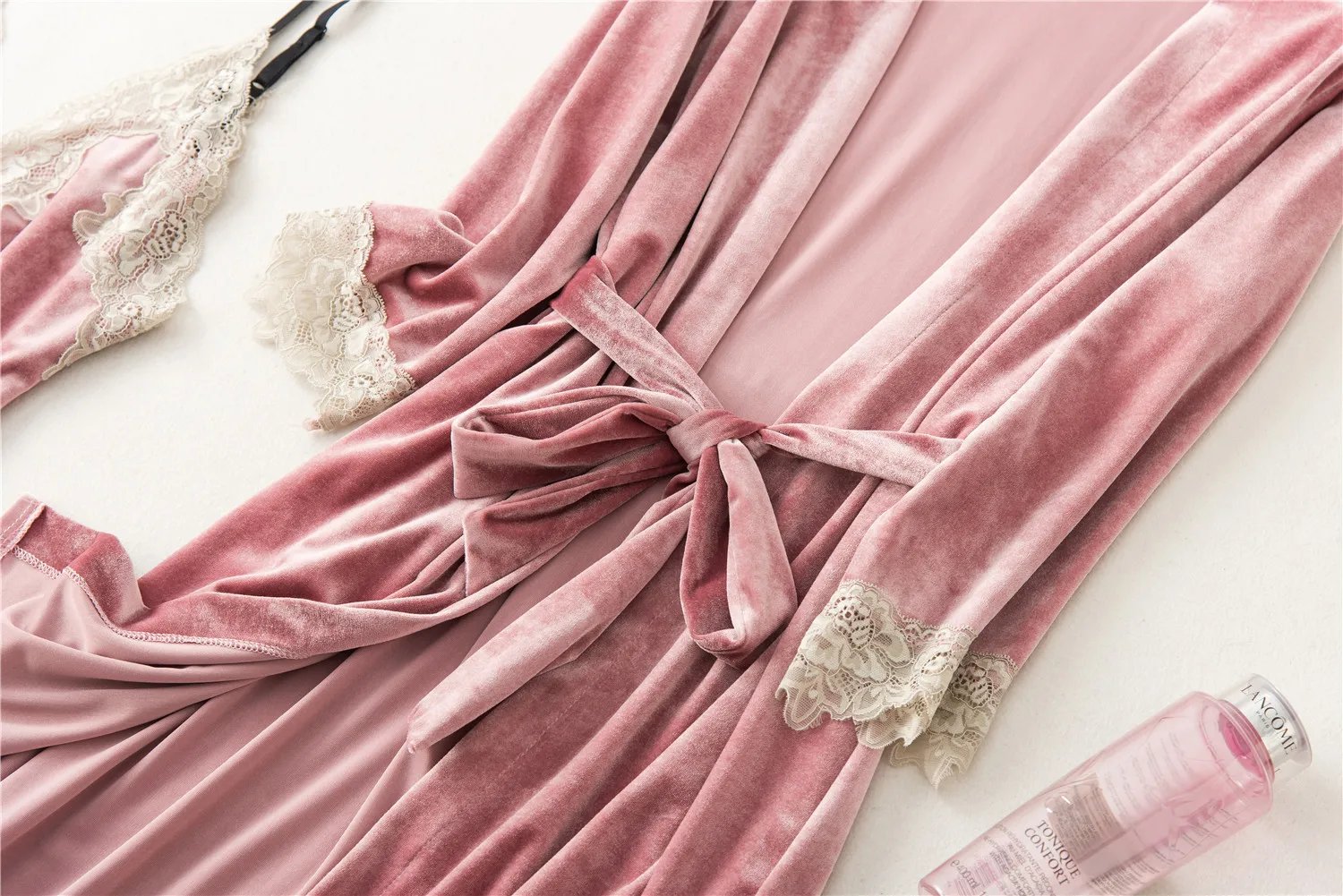 MECHCITIZ осенний бархатный женский вечерний комплект с платьем, сексуальное ночное белье, банный халат, мини-платье, зимняя Пижама, одежда для отдыха, комплект для сна, пижама