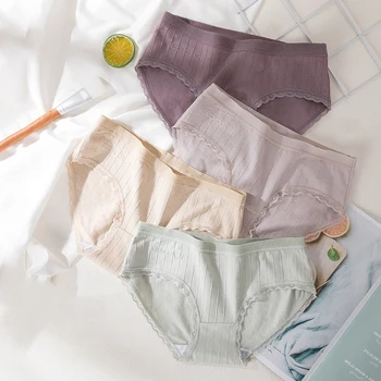 

Cotton Briefs Seamless Panties Women's Underpants Healthy Comfort Female Underwear No Suture Line Woman Intimate