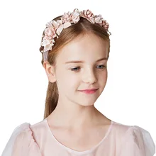Взрывные модели милый элегантный великолепный красивый искусственный жемчуг цветок Детский головной убор свадебный венок Свадебная шляпка