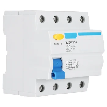 

BL1E-63 3P+N 63A RCCB Residual Current Circuit Breaker 230V 30mA Electric Leakage Protection Mini Circuit Breaker Hot Sale