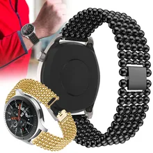 Для samsung Galaxy watch 46 мм gear S3 22 мм ремешок из нержавеющей стали ремешок для часов Съемная крышка из сплава браслет для Amazfit GTR 47 мм