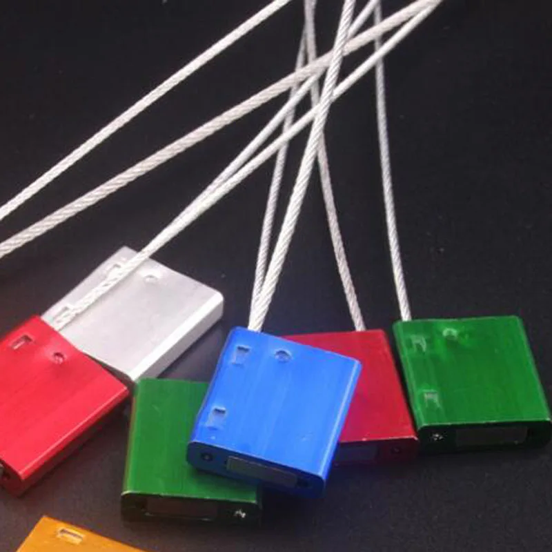 Liga de Alumínio Pces Cabo Descartável Laços Aço Fio Selo Anti-roubo Chumbo Recipiente Cadeado Anti-ajuste Bolsa Fivela 100 5 Cheap Fixadores de cabo