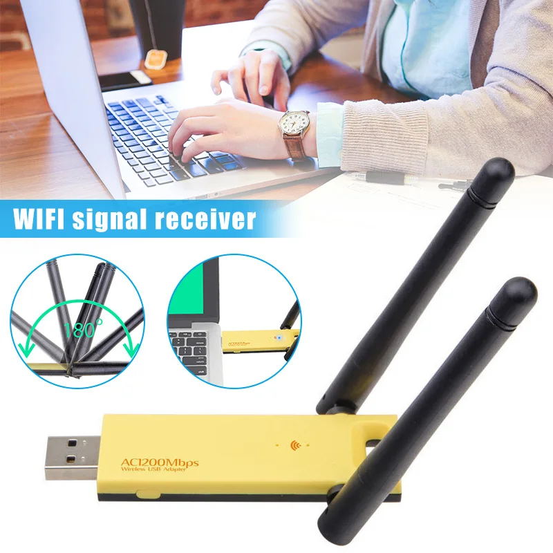 1200 Мбит/с беспроводной USB Wifi адаптер RTL8812AU ключ двухдиапазонный 2 4G/5 ГГц 802.11AC