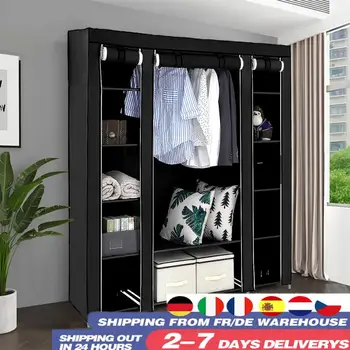 

Non-woven Wardrobe Bedroom Furniture Folding Portable Light Clothing Storage Cabinet Dustproof Closet Storage Wardrobes HWC