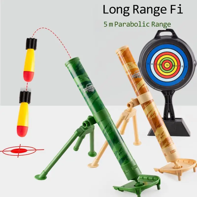 mortar Artillery rocket launche metal children's shooting toy military model 
