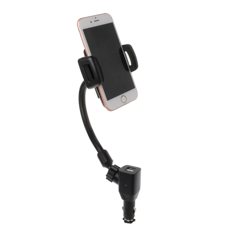 Автомобильный прикуриватель держатель+ 2 USB порта зарядное устройство для телефона D7YA