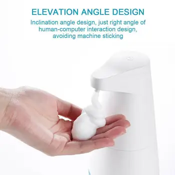 

Rechargebale 330ml Capacity Automatic Soap Dispenser Touchless Sensor Hand Kitchen Dispens Detergent Sanitizer For Bathroom B5O2