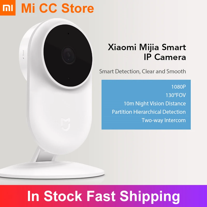 Xiaomi Mijia 1080P IP Camera 130 Degree FOV Night Vision 2.4Ghz Dual-band WiFi Camcorder Home Kit Security Monitor | Электроника