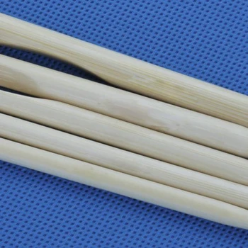 

12 Sizes Crochet Needles Bleached Bamboo Afghan Tunisian 3,010,0 mm