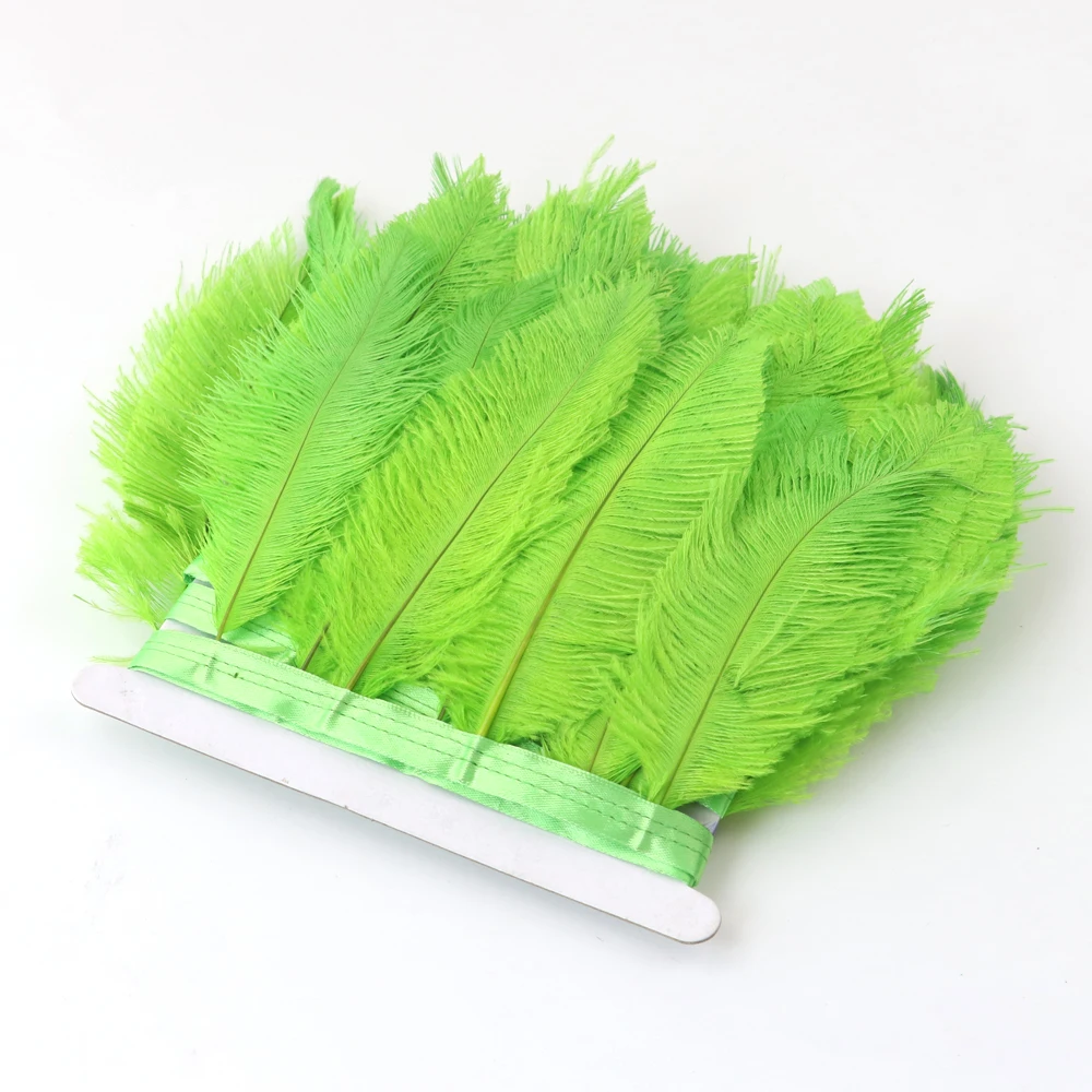 

New Design Wholesale 2Yards/Lot Width 15-20cm DIY Decoration Fashion Ostrich Feathers Trim for Cosplay Costume Clothing Show