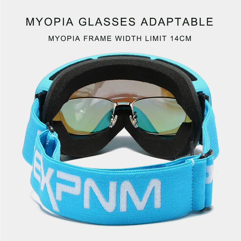 Брендовые лыжные очки для мужчин и женщин, очки для сноуборда, очки для катания на лыжах с защитой от уф400 лучей, лыжные очки, противотуманные лыжные маски