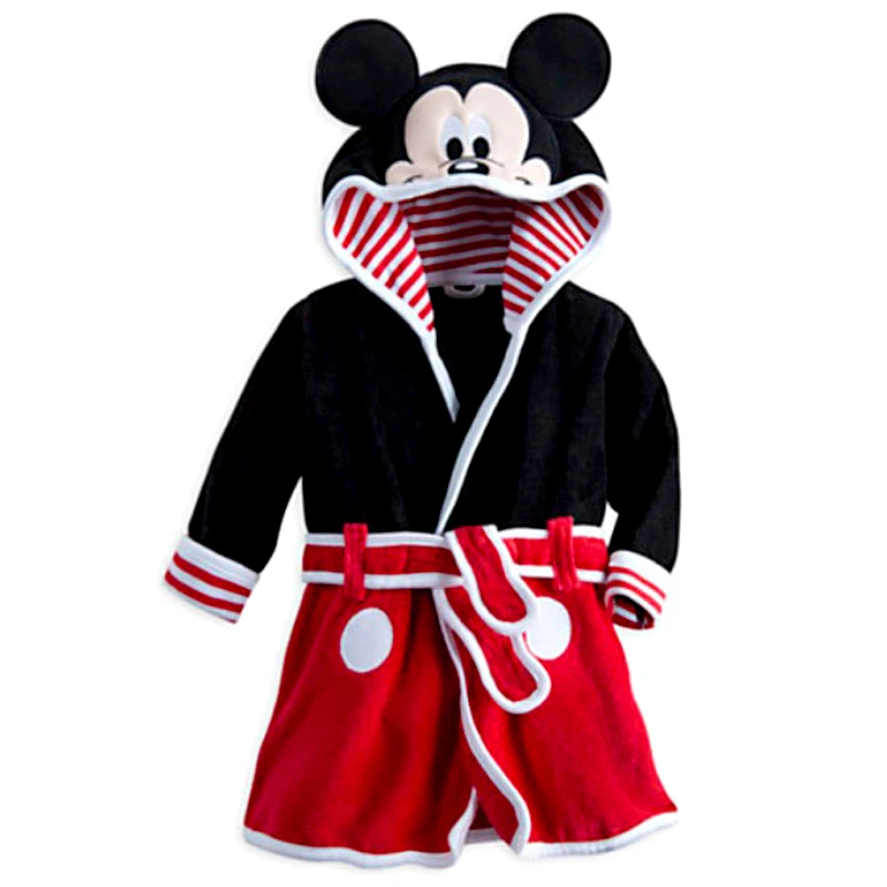Autumn winter Hooded Children Bathrobes Kids Mickey Cartoon Bath Robe Animal For Boys Girls Pyjamas Nightgown Kids Sleepwear kids bathrobe