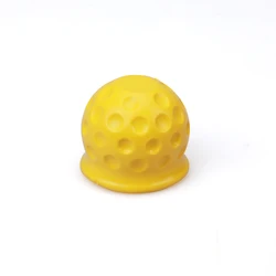 Universal Multi - Color Tow Bar Ball Cover - Car Accessory (YELLOW)