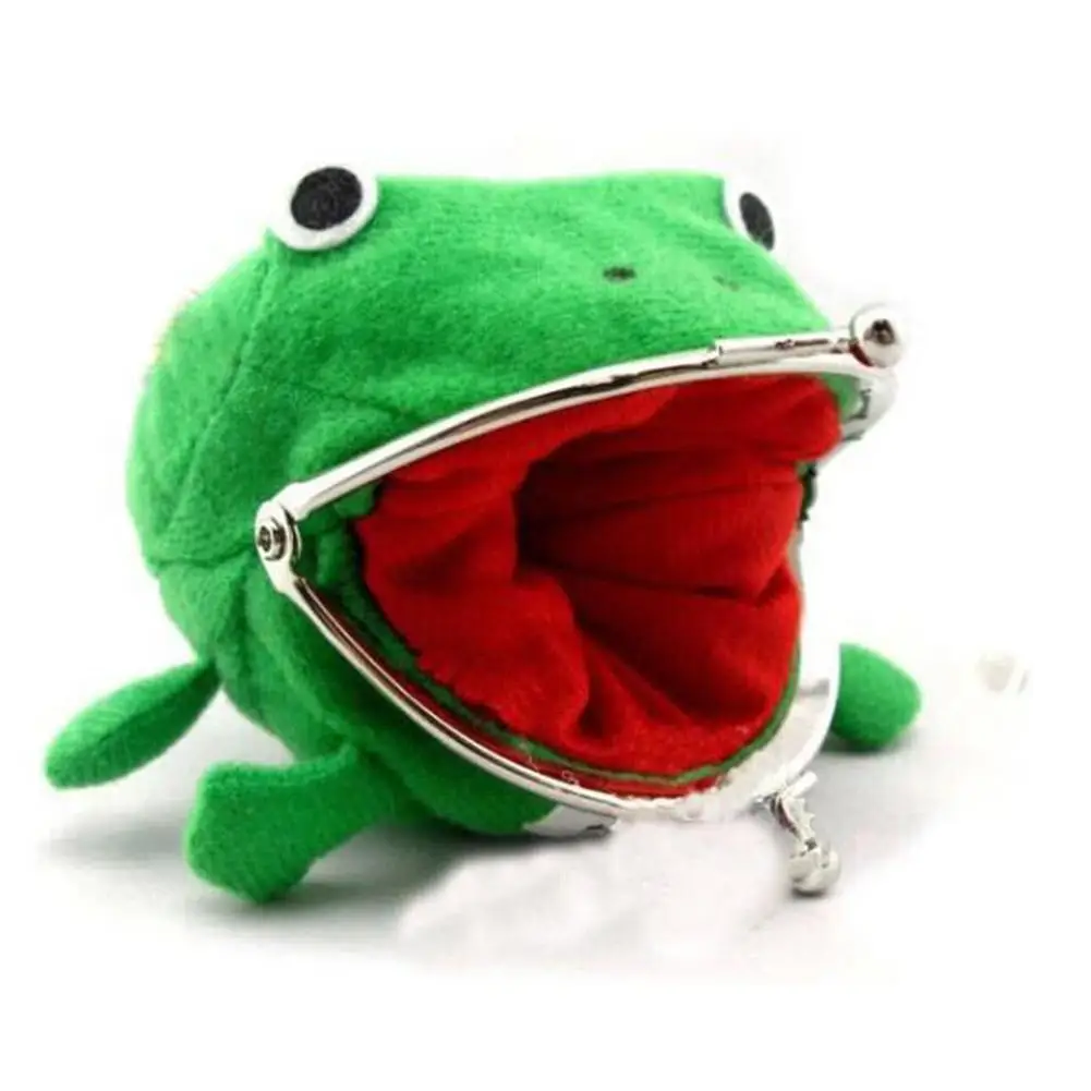 GloryStar Cartoon Frog Coin Wallets Frog Coin Purse Headset Bag Cute Animal Pouch Key Credit Card 5