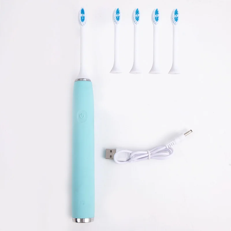 

Rechargeable Sonic Electric Toothbrush with Replacement Toothbrush Heads 5 Modes Washable Ultrasonic Whitening Tooth Brush Adult