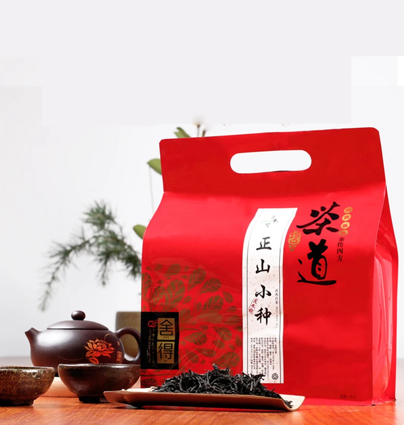 

1PC 500g Premium Wuyi Zheng Shan Xiao Zhong Black Red Healthy Green Warm Stomach Zhengshanxiaozhong Spring