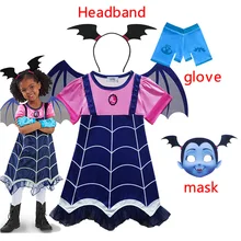 Детский костюм вампира; повязка на голову для девочек; летние платья принцессы для девочек; Vampirin; детское нарядное платье на день рождения; новое платье Vampirin; От 3 до 8 лет